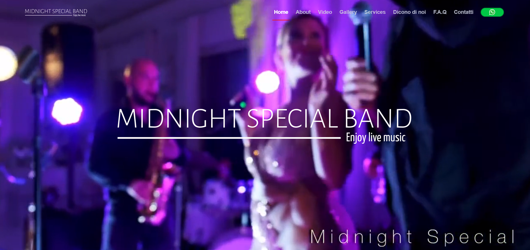 Sito web Midnight Special Band - Progetto realizzato da Tech Ai Digital